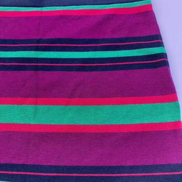 BCBG MaxAzria Medium Mini Skirt Purple, Green Navy - Picture 5 of 6